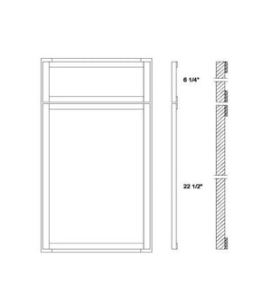 Framed Milton Black Door