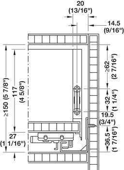 Drawer Set, Häfele Matrix Box Slim A