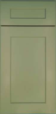 Framed Jade Green Door