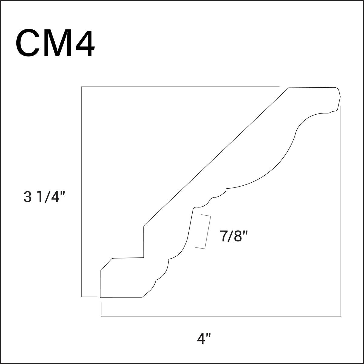 Insert Crown Molding 4&quot;