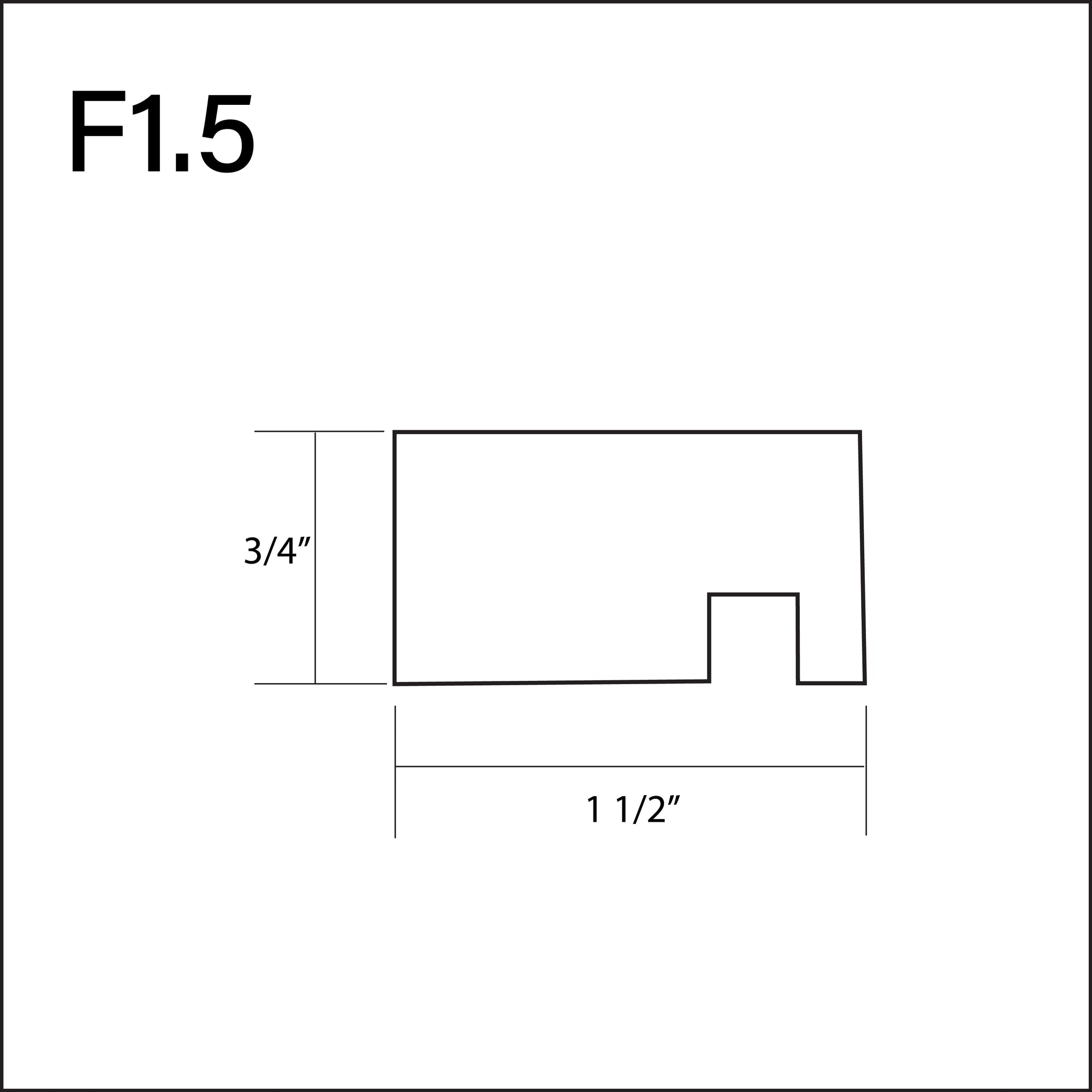 Tall Filler 1.5" for Refrigerator Panel