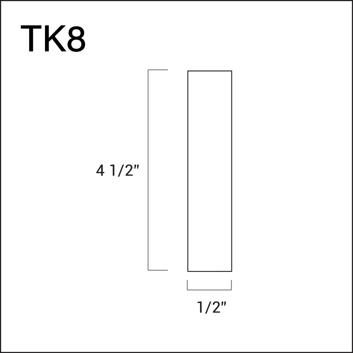 Toe Kick 4 1/2&quot; x 8&#39;