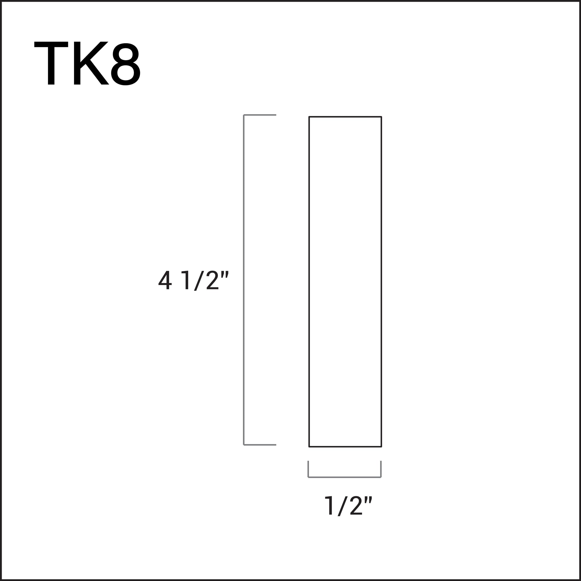Toe Kick 4 1/2" x 8'