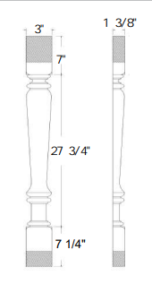 Split Decorative Leg